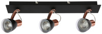 Lampa sufitowa Markus listwa regulowana 3-punktowa do salonu metalowa