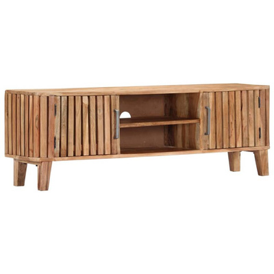 vidaXL Szafka pod TV, 130 x 30 x 45 cm, lite drewno akacjowe