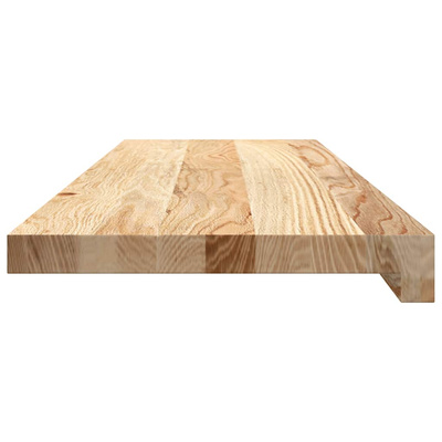 Stopnie schodowe, 2 szt. surowe, 80x25x2cm lite drewno dębowe