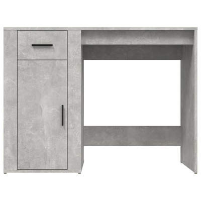 vidaXL Biurko, szarość betonu, 100x49x75 cm, materiał drewnopochodny