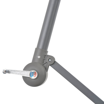Parasol wiszący z aluminiowym słupkiem, 300 cm, taupe