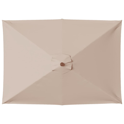 Parasol ogrodowy na drewnianym słupku, 150 x 200 cm, taupe
