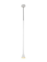 Lampa wisząca tuba Tucson biała metalowa GU10 pojedyncza