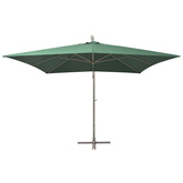 Parasol ogrodowy, wiszący, 300 x 300 cm, aluminiowy, zielony