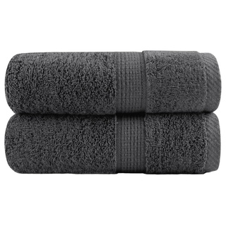 Ręczniczki premium, SOLUND, 2 szt., antracytowe, 30x50 cm, 600 g/m?