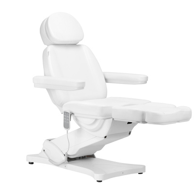 Elektryczny fotel kosmetyczny SILLON CLASSIC 4 silniki z kołyską biały 148290