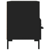 vidaXL Szafka pod TV, czarna, 80x36x50 cm, materiał drewnopochodny model standard