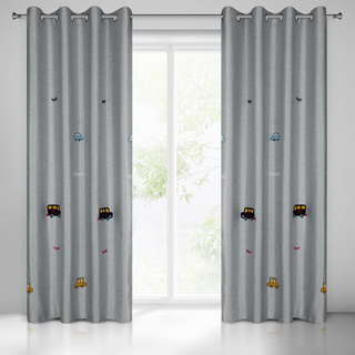 Zasłona Alvin srebrna 140x250