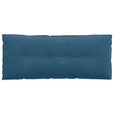 Poduszka na plecy Niebieski 120 x 50 cm Tkanina sztruksowa
