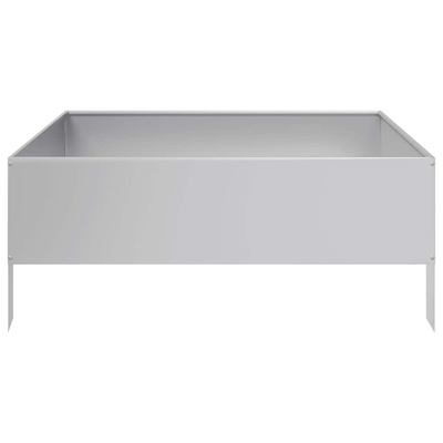 Podwyższona donica, 100x100x41 cm, stal galwanizowana