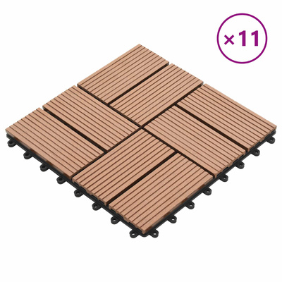 Płytka Tarasowa 11 pcs brązowy 30 x 30 cm