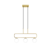 Lampa wisząca mosiądz biała 3xG9 Jove 33-01573