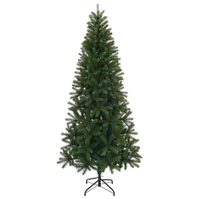 Sztuczna choinka z podstawą Zielony 210 cm PVC, PE i stal
