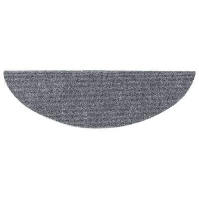 vidaXL Samoprzylepne nakładki na schody, 15 szt., 56x17x3 cm, szare