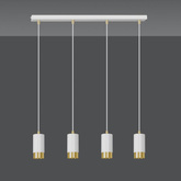Lampa wisząca  FUMIKO 4 WH/GOLD