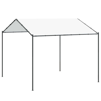 Altana 4 x 4 x 2,6 m Biały Stal i poliester 180 gsm