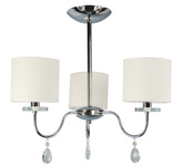 Lampa sufitowa chromowa 3x40W żyrandol + kryształy Estera Candellux 33-11664