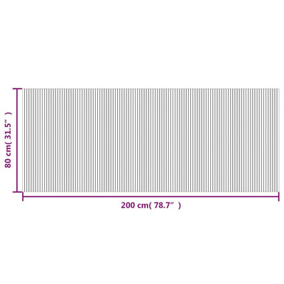 vidaXL Dywan prostokątny, jasny naturalny, 80x200 cm, bambusowy