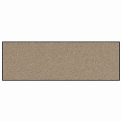 Dywanik wejściowy Beżowy i czarny 60 x 180 cm 100% poliamid