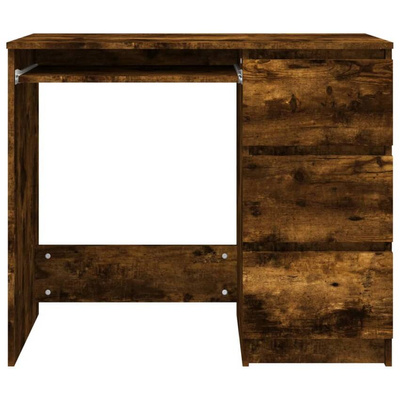 vidaXL Biurko, przydymiony dąb, 90x45x76 cm, materiał drewnopochodny