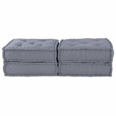 Modularna jednostka sofy 2 pcs Szary 140 x 70 x 36 cm tkanina