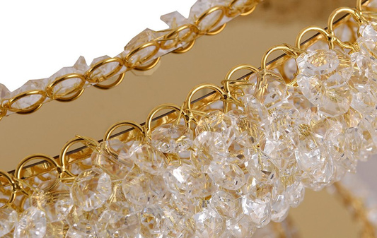 Designerska Lampa Wisząca złota Swarovski Adani AD211