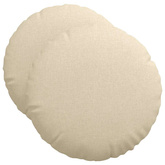 Poduszki na siedziska 2 pcs Kremowy ?50 x 19 cm tkanina