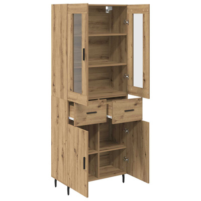 Highboard 2 szt. Dąb rzemieślniczy 69,5 x 34 x 180 cm