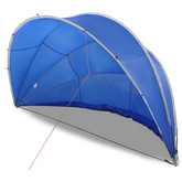 Kopuła basenowa 500 x 500 x 236 cm Poliester 185T z powłoką PU