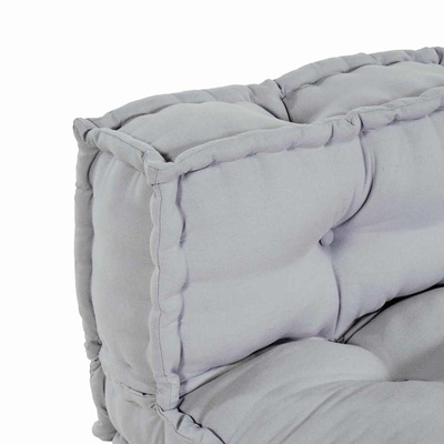 Poduszka do sofy paletowej 2 pcs Szary 120 x 80 x 38 cm tkanina