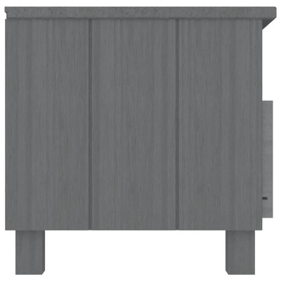 vidaXL Szafka pod TV HAMAR, ciemnoszara, 106x40x40 cm, drewno sosnowe