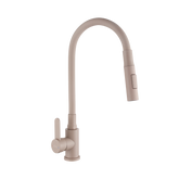 Bateria zlew. dalis z elastyczną 2f wylewką, beżowy BZ-64-003-L Invena
