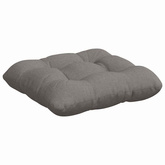 Poduszki na siedziska 4 pcs Ciemnoszary 40 x 40 x 12 cm tkanina