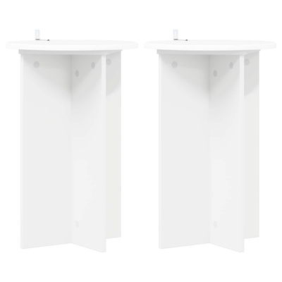 Stojak na rośliny 2 pcs Biały ?40 x 60 cm Drewno inżynieryjne