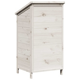Shed ogrodowy Biały 59 x 56 x 113,5 cm Drewno Świerkowe