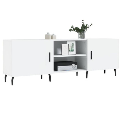 vidaXL Szafka pod TV, wysoki połysk, biała, 150x30x50 cm model standard