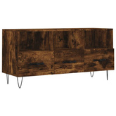 Szafka pod TV, przydymiony dąb, 102x36x50 cm vidaXL