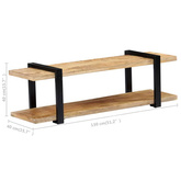 vidaXL Szafka pod TV, 130x40x40 cm, lite drewno mango