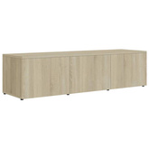 vidaXL Szafka pod TV, dąb sonoma 120x34x30 cm, materiał drewnopochodny