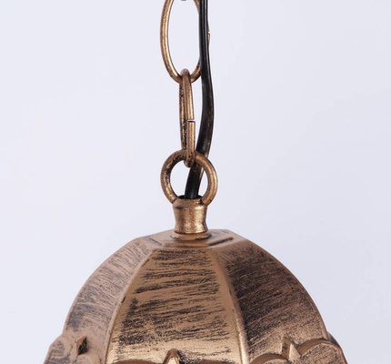 ogrodowa wisząca K-5006H CZARNY/ZŁOTY z serii LOZANA Lampa