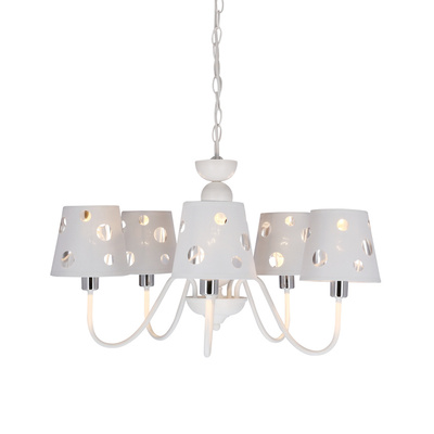 Żyrandol biały lampa wisząca 5xE14 Batley Ledea 50205110