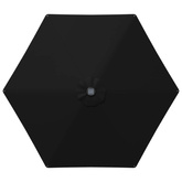 Parasol ogrodowy z oświetleniem LED i podstawą 270 x 270 cm