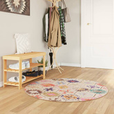 vidaXL Dywan z możliwością prania, kolorowy, ?120 cm, antypoślizgowy model standard