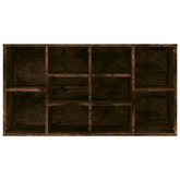 Ławka z miejscem na buty, przydymiony dąb, 103x30x55 cm
