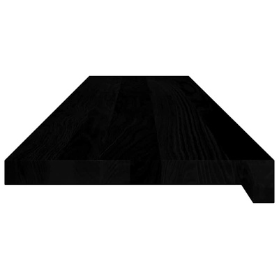 Stopnie schodowe, 4 szt. brązowoczarne 110x30x2 cm lite drewno dębowe