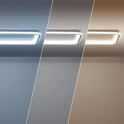 Plafon LED 60W Prostokątny Złoty CCT 3000K/4000K/6000K 110x70cm Abruzzo Angelo