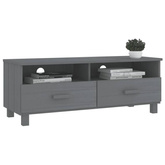 vidaXL Szafka pod TV HAMAR, ciemnoszara, 106x40x40 cm, drewno sosnowe