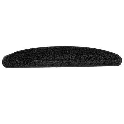 Maty na schody 15 szt. 65x21x4 cm Czarne półokrągłe duże