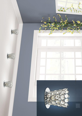 Oprawa stropowa chrom bezbarwny kryształ 40W G9 SK-72 Candellux 2203966