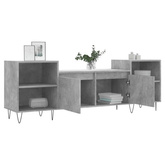vidaXL Szafka pod TV, szarość betonu, 160x35x55 cm
